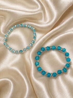 Aqua Frost Bracelet Set
